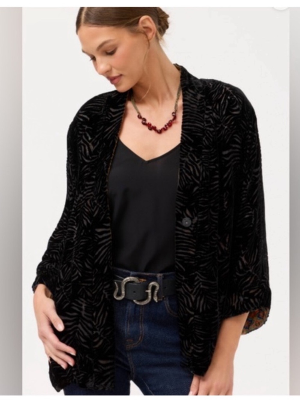 NWT JOHNNY WAS MERHAWI KIMONO - Picture 4 of 9